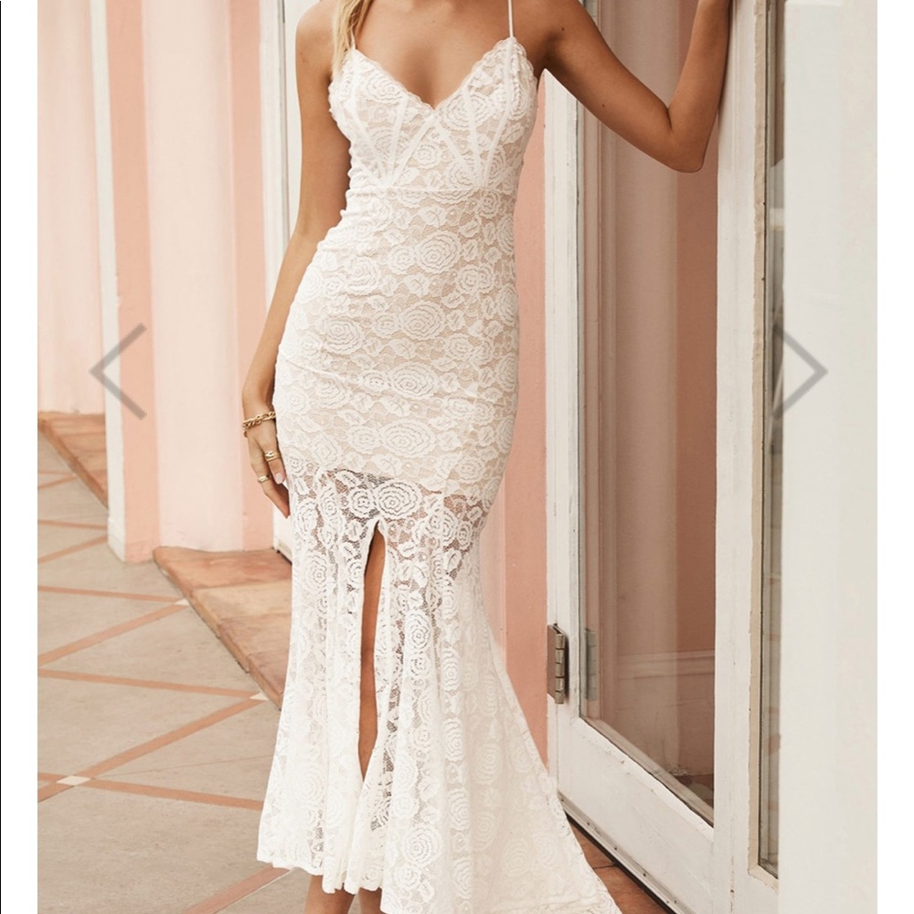 White Lace maxi dress